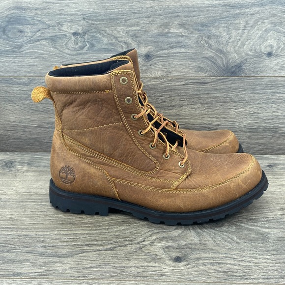 Timberland Attleboro Leather Mid Lace-Up Chukka Boot Men's Size 9.5 US Tan Brown - Picture 1 of 10